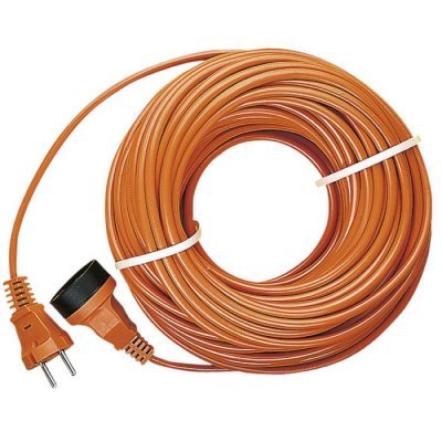 ELECTRALINE  20857036F Prolongateur jardin avec clapet 16 A 20 m Orange