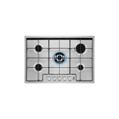 ELECTROLUX  EGS7534X, Int&eacute;gr&eacute;, Cuisini&egrave;re &agrave; gaz, Acier inoxydable, Rond, Rond, Rond 