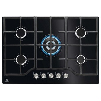 ELECTROLUX  Plaque gaz KGG75362K 5 foyers , Puissance totale 10900w