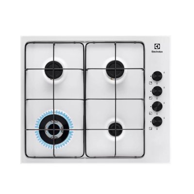 ELECTROLUX  - table de cuisson &agrave; gaz 60cm 4 foyers egs6414w - EGS6414W