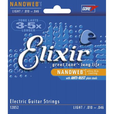ELIXIR  Nanoweb 12052 10-46 - Jeu de cordes guitare &eacute;lectrique