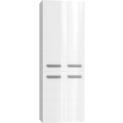 ELLOS - Armoire de salle de bain avec deux paniers - Poign&eacute;es Blanc 