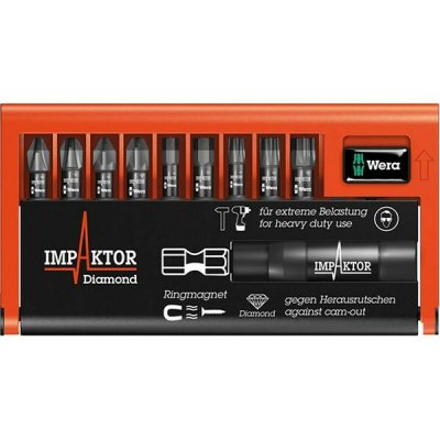 WERA Embout pozidriv : compo 9 embout + porte embout en etui HEX-36396