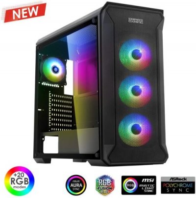 EMPIRE GAMING  &ndash;Boitier PC Gamer Darkwitcher ARGB Moyenne Tour ATX