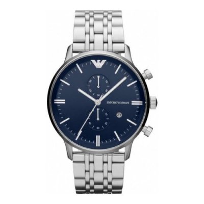 ARMANI Emporio  Ar1648 Homme Montre Silver Analogique M&eacute;tal Nouveau