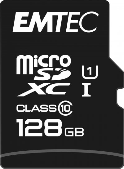 EMTEC  Elite Gold 128 Go microSDXC, Carte m&eacute;moire