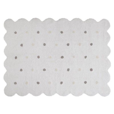 LORENA CANALS EN SOLDES - Tapis de sol enfant 120x160 cm biscuit blanc