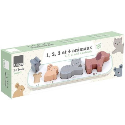 VILAC Encastrement J&acute;apprends &Agrave; Compter Les Animaux Blanc