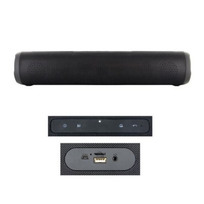  Enceinte Barre de Son ""2 x 3 W"" 40cm Noir