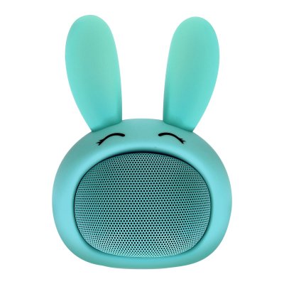  Enceinte Bluetooth 3W Autonomie 3h Design Lapin Lumineux Moxie Bleu