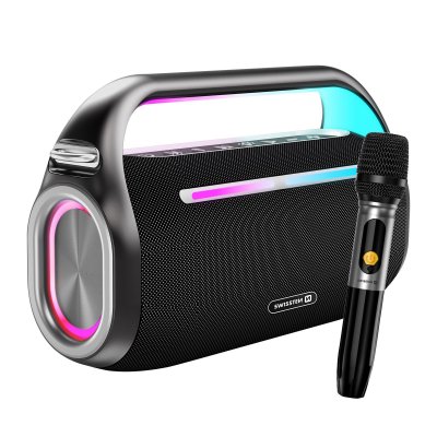  Enceinte Bluetooth avec Microphone Portable Autonomie 10 Heures Noir