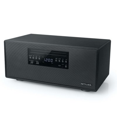 MUSE Enceinte bluetooth avec radio FM, CD et port USB - 60W + T&eacute;l&eacute;commande 