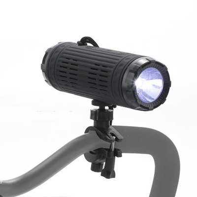 YONIS Enceinte Bluetooth Portable &Eacute;tanche Lumi&egrave;re LED FM TWS Autonomie 3H Noir 