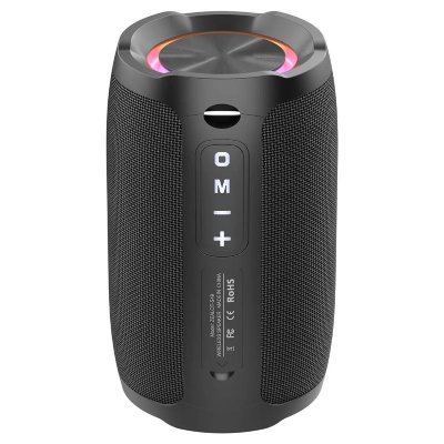 YONIS Enceinte bluetooth portable etanche son puissant lumi&egrave;re rgb autonomie 5h  