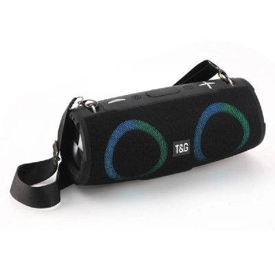 YONIS Enceinte Bluetooth Puissante Avec Lumi&egrave;res Rgb Et Son 360&deg; Pour F&ecirc;tes Noir 