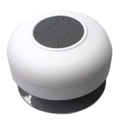 YONIS Enceinte Bluetooth Waterproof Kit Mains Libres Iphone Smartphone Tablette Blanc - 