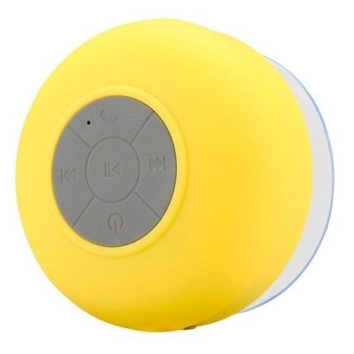 YONIS Enceinte Bluetooth Waterproof Kit Mains Libres Iphone Smartphone Tablette Jaune 