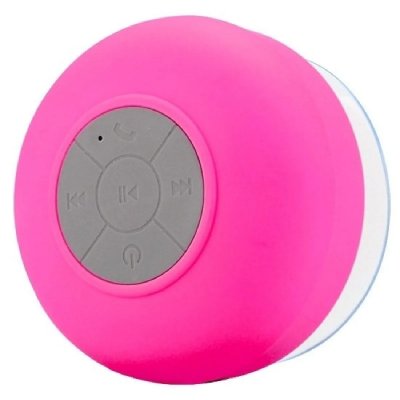 YONIS Enceinte Bluetooth Waterproof Kit Mains Libres Iphone Smartphone Tablette Rose - 