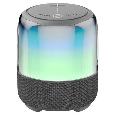 YONIS Enceinte Bluetooth Waterproof LED 55W Avec Micro Karaok&eacute; Et Lumi&egrave;re Dynamique Gr