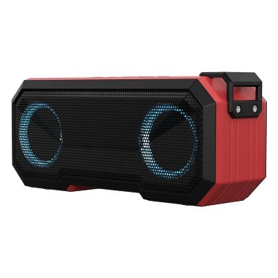 YONIS Enceinte bluetooth waterproof x8 lumineuse 12h autonomie 3000mah 8w clair rouge  