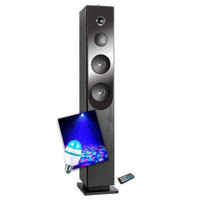 INOVALLEY Enceinte colonne -  - HP33-CD Blacktower - 100W - Bluetooth - Lecteur CD