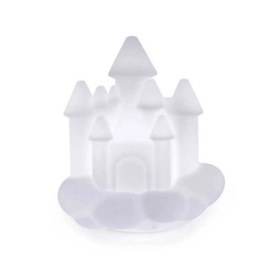 BIGBEN Enceinte lumineuse sans fil Bluetooth  Lumin'us Ch&acirc;teau Blanc