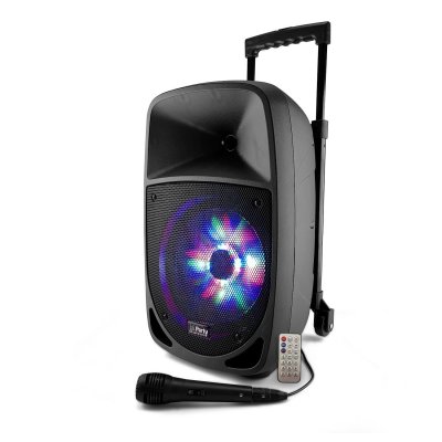 GENERIQUE Enceinte portable sur batterie 8/20cm - 300W - USB/BLUETOOTH/MICRO - Party-8LED