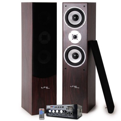 LTC Enceintes Acoustiques -  - L766-WA - Acajou/Noisetier - 2x500W - USB/Bluetooth/SD/FM