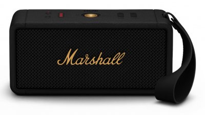 Enceintes Bluetooth portables Marshall Middleton Black and Brass 