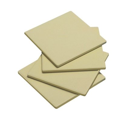 ENDERS &reg; PIZZASTEINE 8811 Lot de 4 ustensiles rectangulaires pour Barbecue &agrave; gaz Beige 19 x 19 cm
