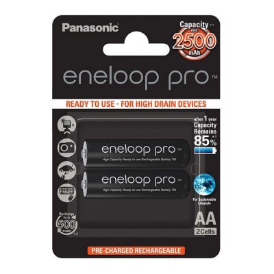 PANASONIC Eneloop Pro Mignon Aa 2500mah Batteries Noir