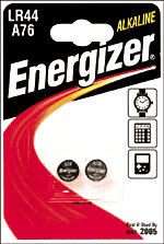ENERGIZER  2 piles alcalines A76 - LR44