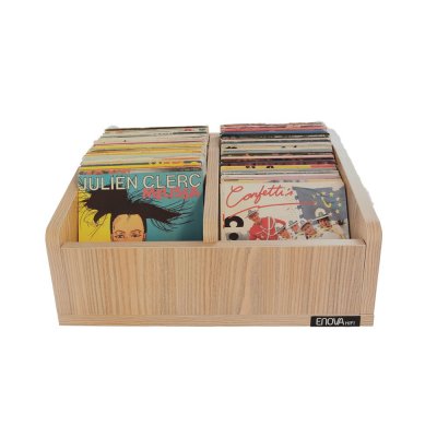 ENOVA HIFI ENOVA VINYLE BAC 45T SWE - Meuble bois pour vinyles 45 tours