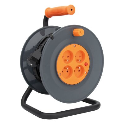ZENITECH Enrouleur Bricorama 25m 4 prises 2P+T