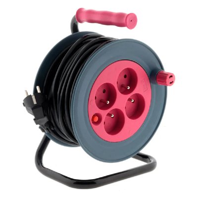 ZENITECH Enrouleur m&acute;nager 15m 3G1 mm&acute; - Rose