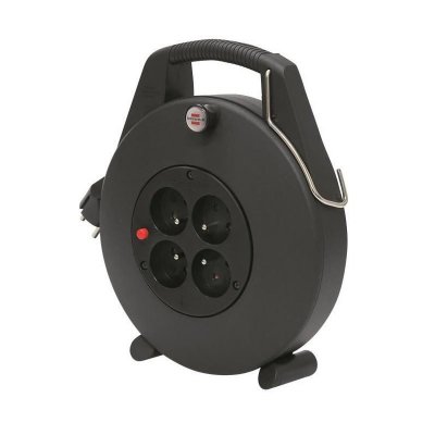 BRENNENSTUHL Enrouleur m&eacute;nager 10 m Confort-Line CL-X noir c&acirc;ble H05VV-F 3G1,5