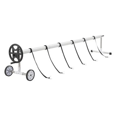 EN.CASA Enrouleur pour b&acirc;che de piscine amorgo &agrave; longueur r&eacute;glable 300-630 cm []