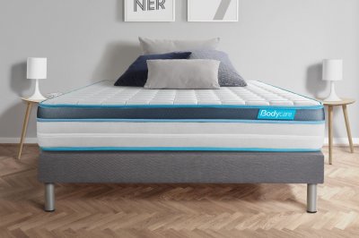 BODYCARE Ensemble 180x200 M&eacute;moire de forme - sommier kit