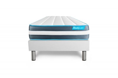 BODYCARE Ensemble 90x190 M&eacute;moire de forme - sommier kit