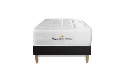 ROYAL PALACE BEDDING Ensemble 90x190 Ressorts et m&eacute;moire de forme - sommier kit