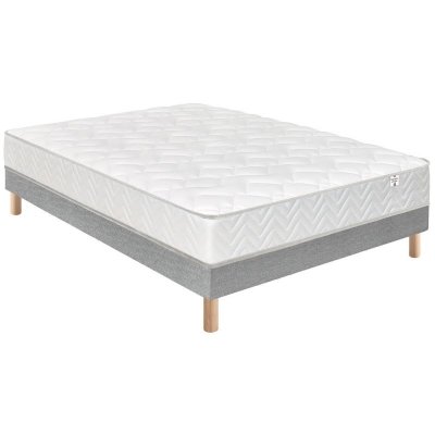 DOUCES NUITS Ensemble Aline 598 Ressorts ensach&eacute;s + Sommier Base Morpho 160x200