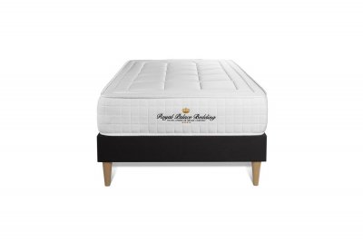 ROYAL PALACE BEDDING Ensemble Balmoral M&eacute;moire de forme Sommier Noir 