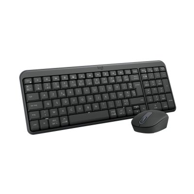 LOGITECH Ensemble clavier Azerty et souris sans fil  MK250 Graphite 