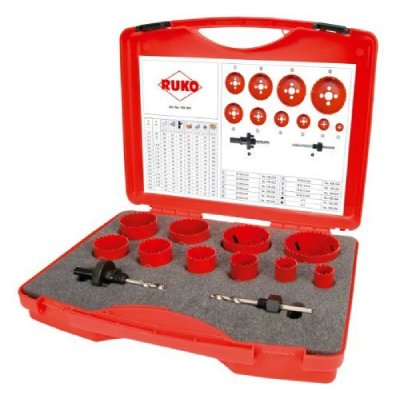 RUKO Ensemble de scies cloches bi-m&eacute;tal HSS 12 pi&egrave;ces 
