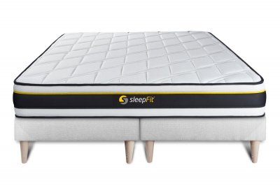 SLEEPFIT Ensemble double sommier 90x200 + matelas SOFT 180x200
