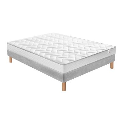 DOUCES NUITS Ensemble  mawi mousse 25 kg/m3 + sommier base ferme 140x190