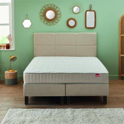 EPEDA Ensemble  enchanteur chenill&eacute; lin 160x200 - double sommier