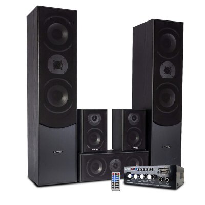 LTC Ensemble Home-Cin&eacute;ma -  Audio - E1004 - 5 Enceintes - 850W - USB/Bluetooth/SD/FM
