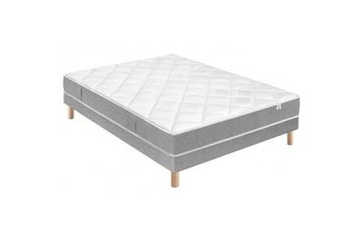 DOUCES NUITS Ensemble hydros mousse hr 35 kg/m3 + sommier base ferme 140x200