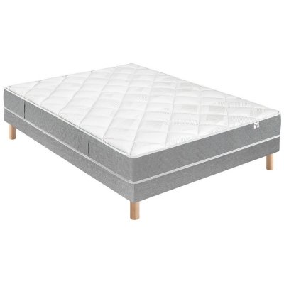 DOUCES NUITS Ensemble Hydros Mousse HR 35 kg/m3 + Sommier Base Ferme 80x190